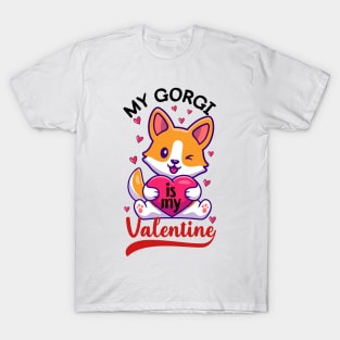 Corgi Is My Valentine T-Shirt